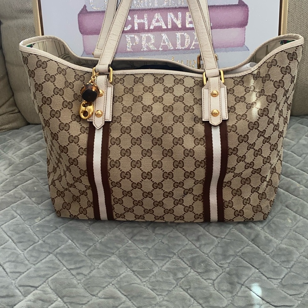 Vintage Gucci Logo Tote
